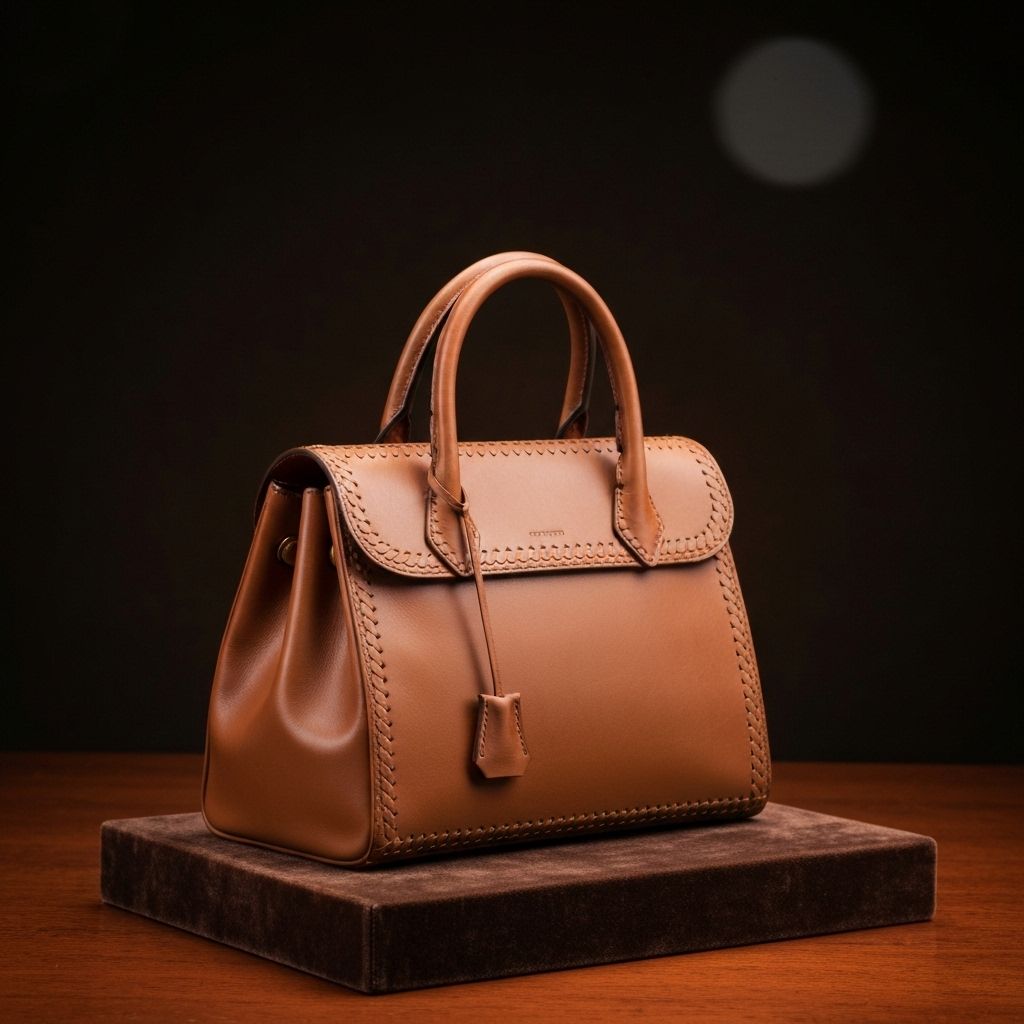 Luxury leather handbag
